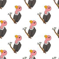 Colored seamless pattern with cute cartoon character. Simple flat vector illustration isolated on white background. Design wallpaper, fabric, wrapping paper, covers, websites.