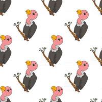 Colored seamless pattern with cute cartoon character. Simple flat vector illustration isolated on white background. Design wallpaper, fabric, wrapping paper, covers, websites.