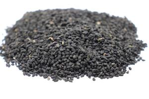 healthy and spicy black cumin stock photo
