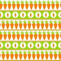Carrot Seamless Pattern Background Vector Illustration