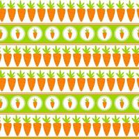 Carrot Seamless Pattern Background Vector Illustration