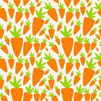Carrot Seamless Pattern Background Vector Illustration