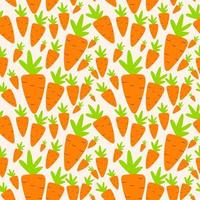 Carrot Seamless Pattern Background Vector Illustration