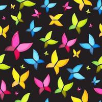 Butterfly Seamless Pattern Background Vector Illustration