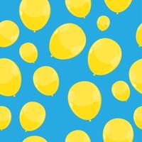 Color Glossy Balloons Seamles Pattern Background Vector Illustration EPS10