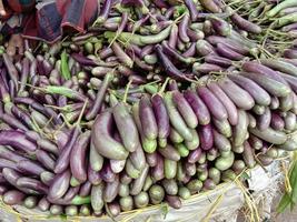 Fresh and healthy Raw Eggplant Stock photo