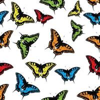 Butterfly Seamless Pattern Background Vector Illustration