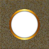 Golden Shiny Frame Vector Illustration