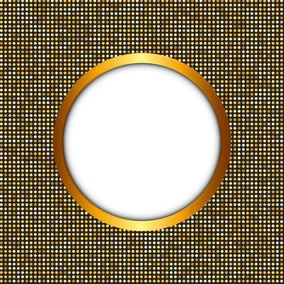 Golden Shiny Frame Vector Illustration