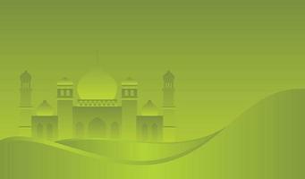 Islamic background with mosque design vector