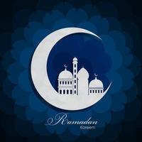 Ramadan Kareem Background Design. Vector Illustration