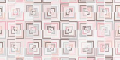 Abstract geometric seamless rectangle pattern of pink pastel color with marble line vector