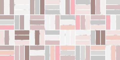 Abstract geometric seamless rectangle pattern of pink pastel color with marble line vector