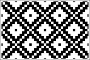Nordic geometric oriental seamless pattern modern design with black and white color. vector