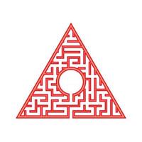 Abstact labyrinth. Game for kids. Puzzle for children. Maze conundrum. Color vector illustration.