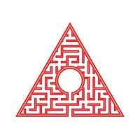 Abstact labyrinth. Game for kids. Puzzle for children. Maze conundrum. Color vector illustration.