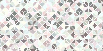 Abstract geometric seamless pattern floral design pastel color with marble line elegant background vector