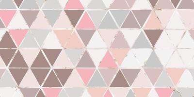 Abstract geometric seamless pattern triangle shape modern design pastel color of pink background vector