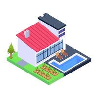 Bungalow and Home Building vector