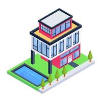 Mansion and Modern House vector