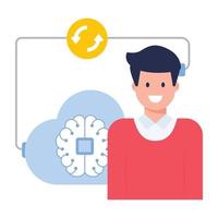 Cloud Syncing Technology vector