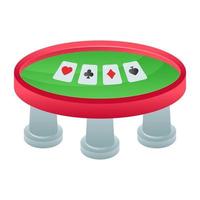 Poker  and Game Table vector