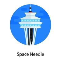 Space Needle Landmark vector