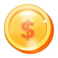 Dollar Coin and Currency vector