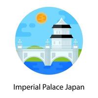 Imperial Palace Japan vector