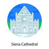 Siena Cathedral Landmark vector