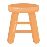 Counter  And Bar Stool vector