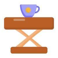 Tea Table Furniture vector