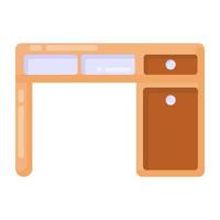 Study Table and Office Desk vector