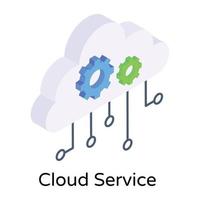 Cloud Service and Computing vector