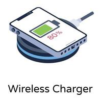 Wire less Charger vector