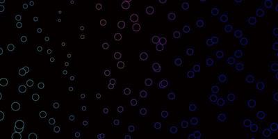 Dark Blue, Red vector background with spots.