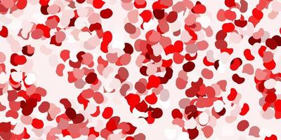 Light red vector backdrop with chaotic shapes.