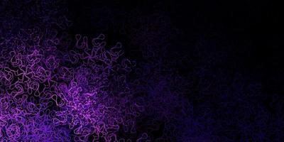 Dark purple vector background with wry lines.