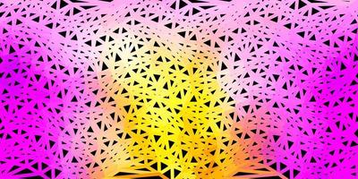 Light pink, yellow vector geometric polygonal design.