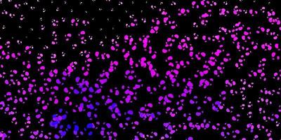 Dark purple vector template with abstract forms.