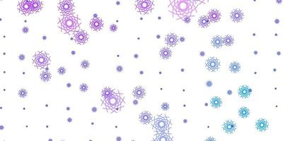 Light Purple vector template with abstract forms.