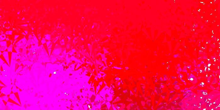 diseño vectorial de color rosa claro, amarillo con formas triangulares. vector