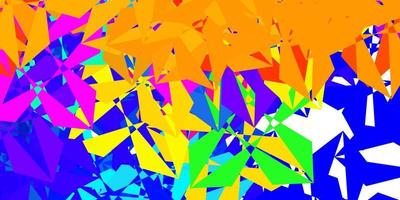 Dark multicolor vector abstract triangle backdrop.