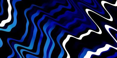 Dark BLUE vector background with wry lines.