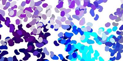 Light pink, blue vector pattern with abstract shapes.