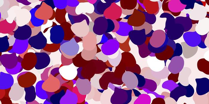 Light pink, red vector template with abstract forms.