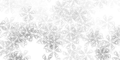 Light gray vector abstract template with leaves.