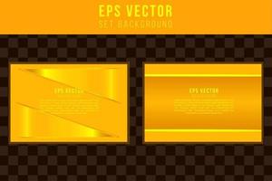 Set yellow background abstract orange monochrome editable design vector