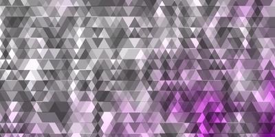 Light Purple vector background with lines, triangles.