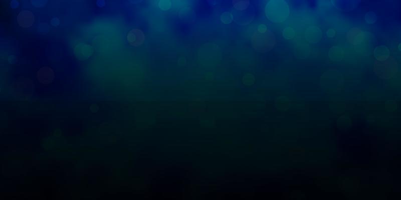 Dark BLUE vector backdrop with circles.